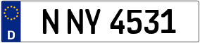 Trailer License Plate